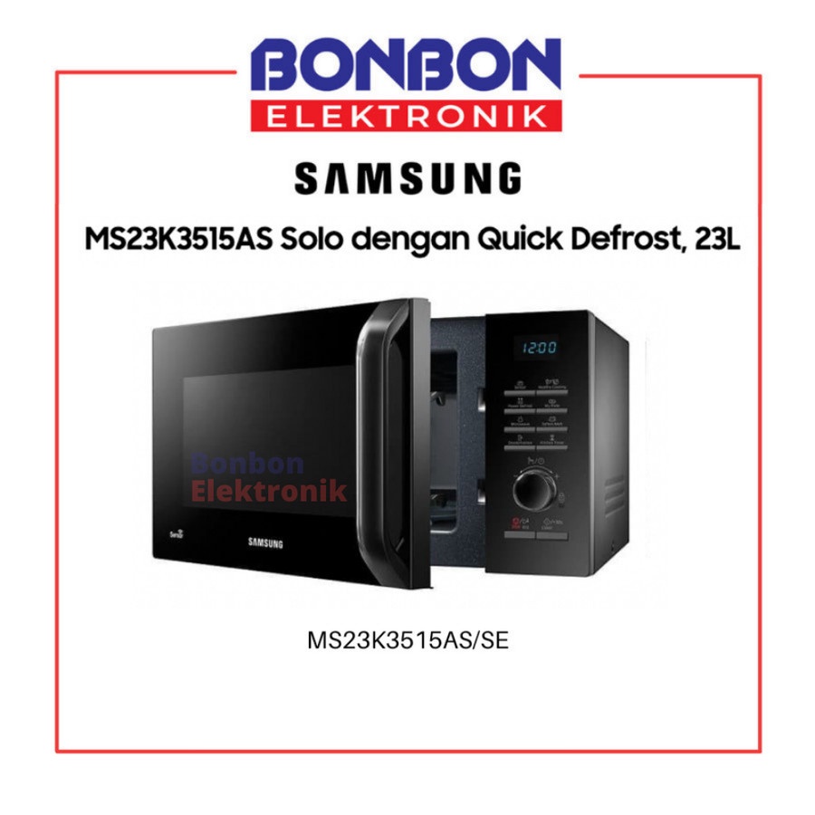 Samsung Microwave Solo MS23K3515AS/SE dengan Quick Defrost 23L