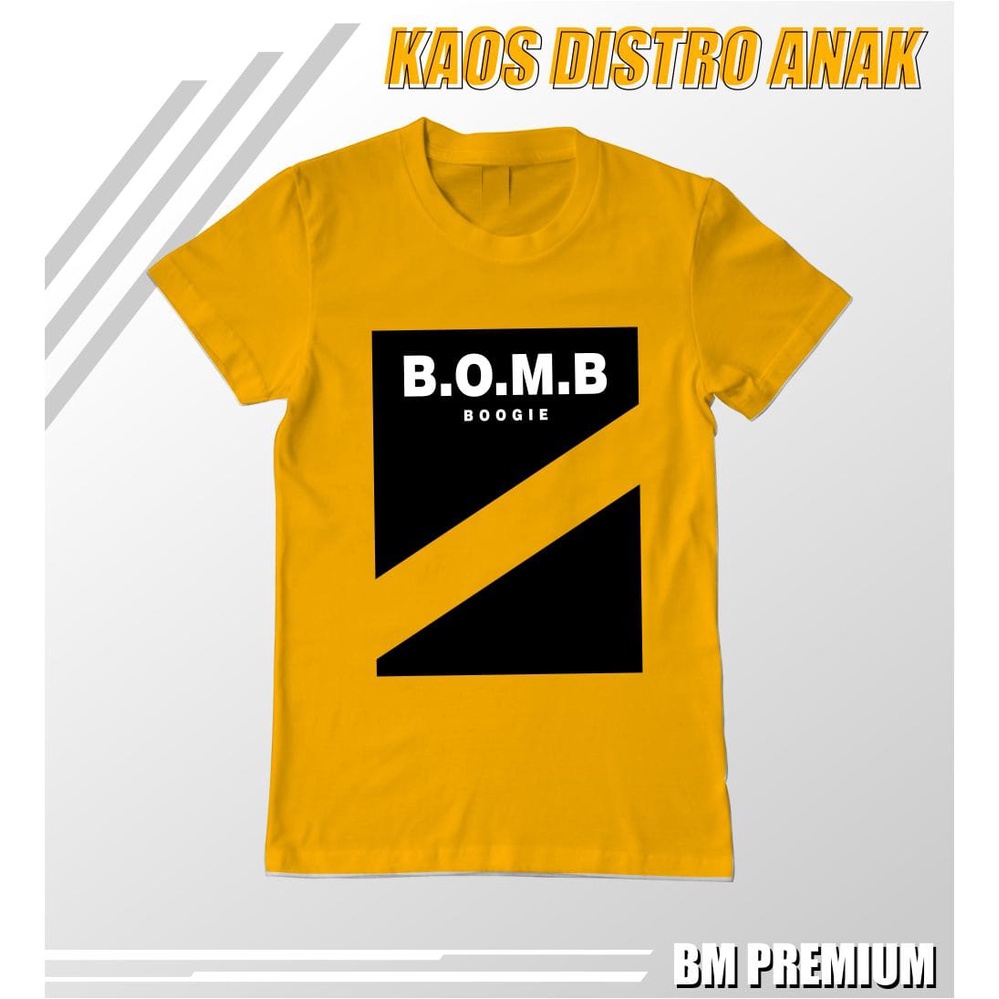 KAOS BOOMBOGIE ORIGINAL/KAOS DISTRO PREMIUM KIDS MOTIF 14 BUAT PEMILIHAN WARNA KAOS ADA DI VARIASI