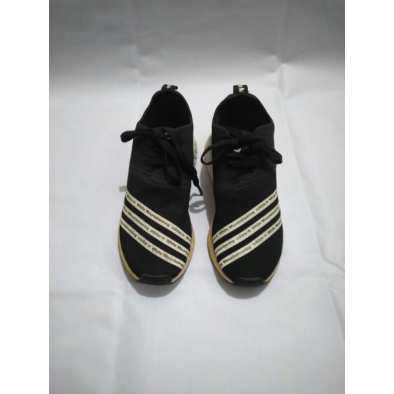 ADIDAS NMD R2 White Mountaineering Black Second Preloved Bekas