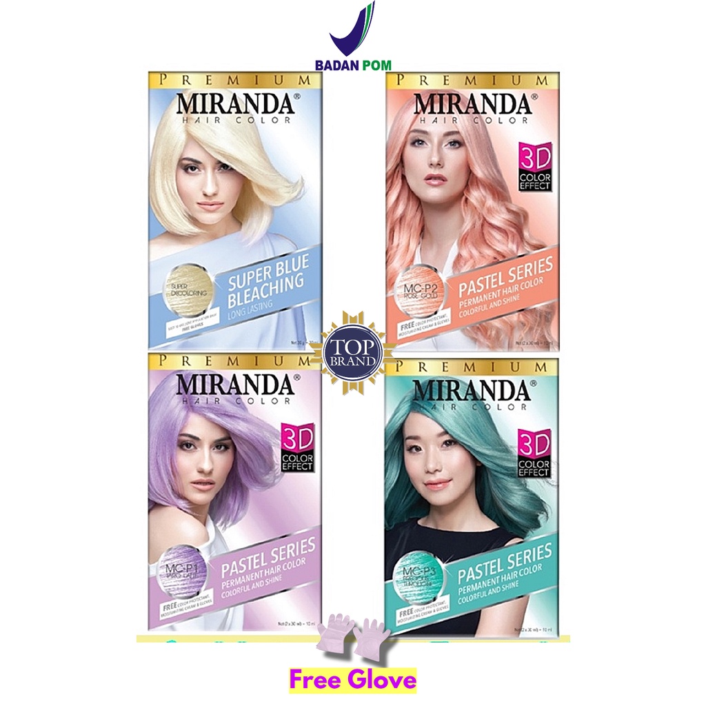 Miranda Hair Color Pastel Series Cat / Perwarna Rambut Permanent 30ml