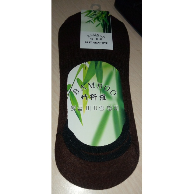 KAOS KAKI BALET INVISIBLE / KAOS KAKI PENDEK / HIDDEN SOCK ( pria & wanita )-Coklat tua