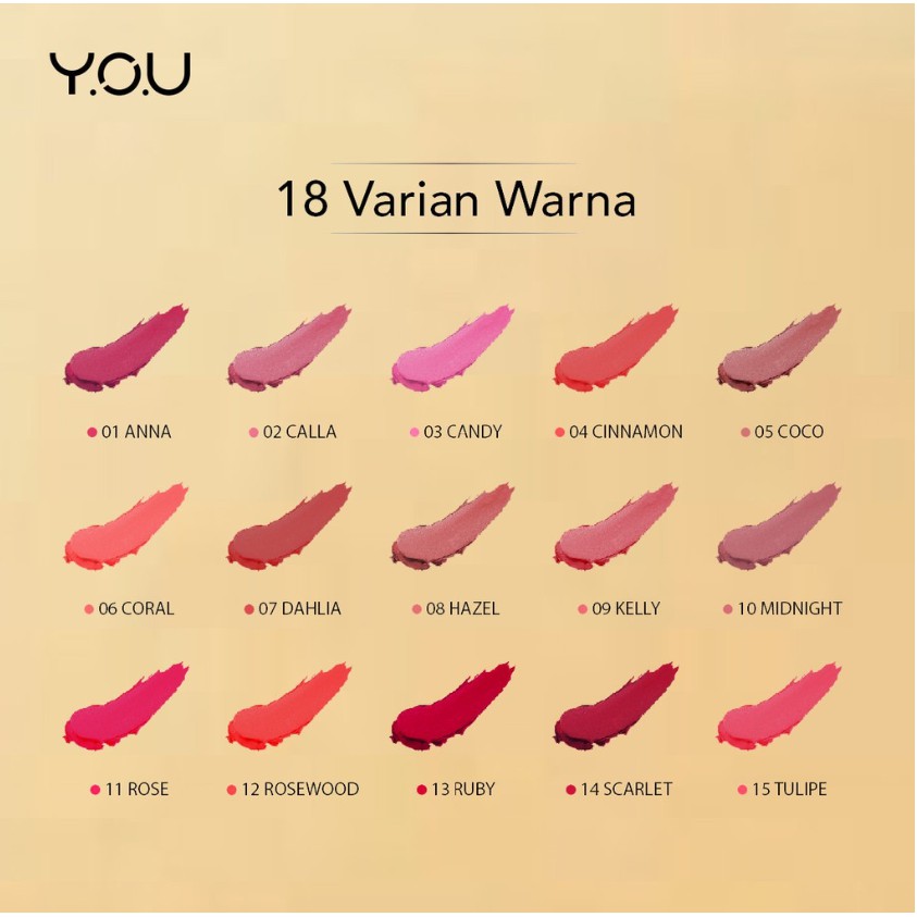 Y.O.U COLOR STAY MATTE LIPSTICK