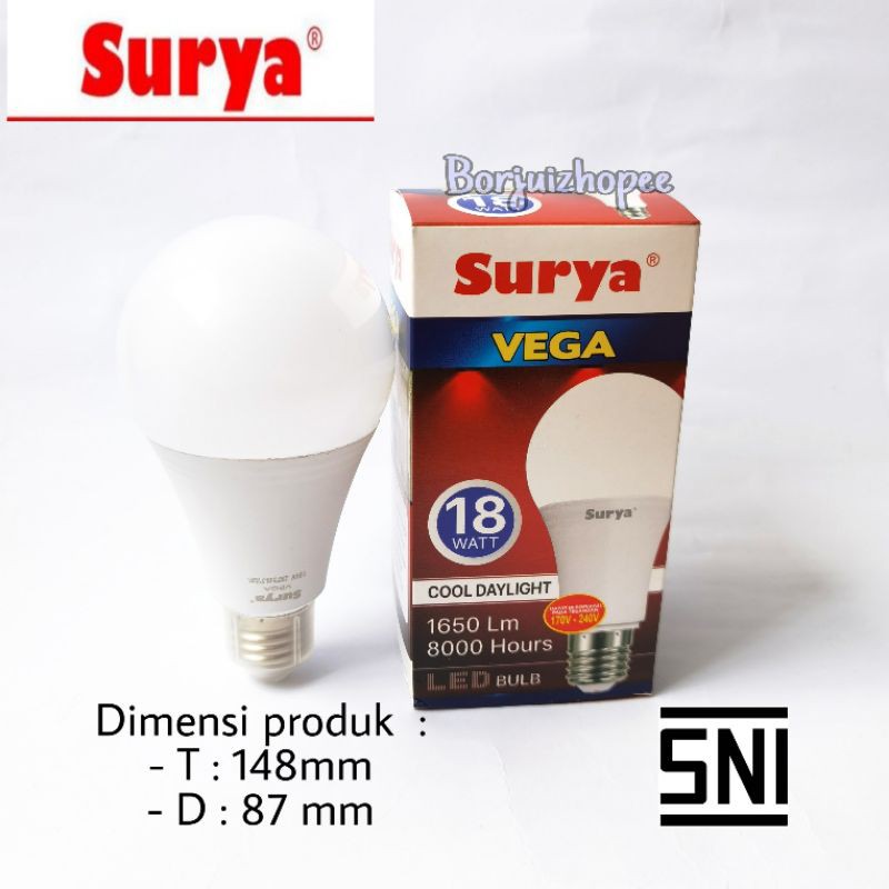 lampu SURYA Vega 18 watt bohlam LED 18 watt