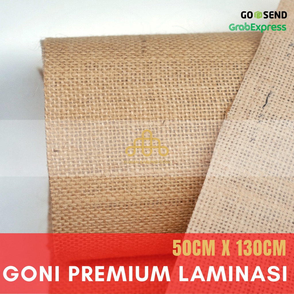 Kain Goni Premium 50x130cm - Goni Bahan Tas - Kain Goni Laminated Waterproof