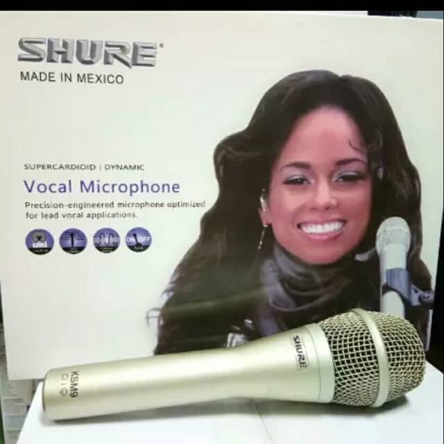 MIC KABEL SHURE KSM 9
