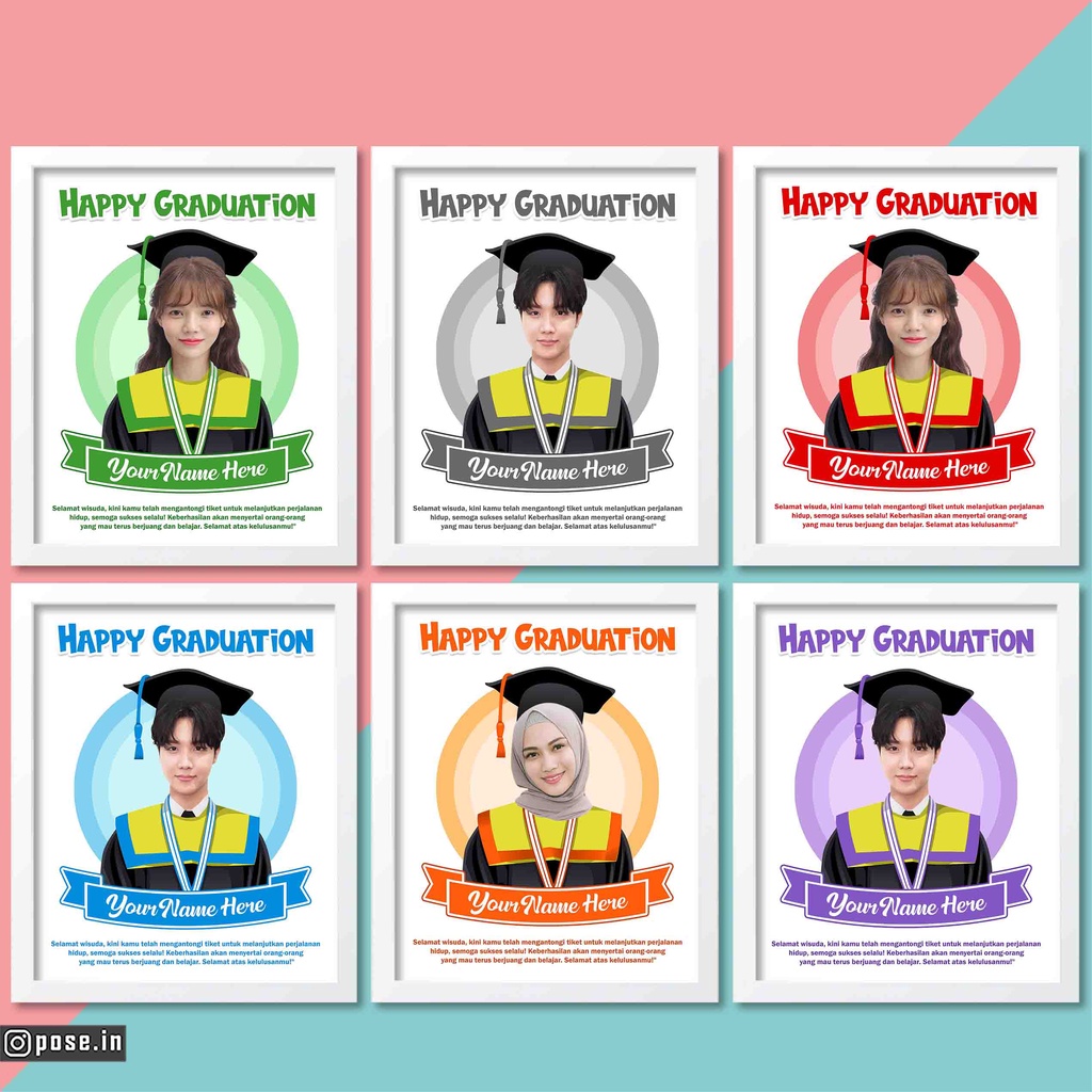 JASA EDIT FOTO WISUDA BINGKAI UCAPAN SOFTFILE