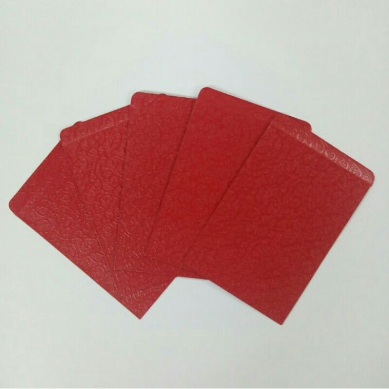 

amplop merah polos isi 10 / angpao merah polos isi 10 ( pendek )