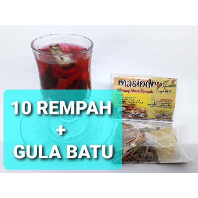 

Wedang uwuh rempah lengkap dengan gula batu