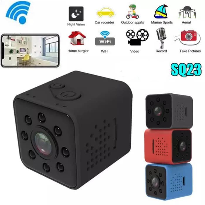 Spy Cam Kamera Pengintai SQ23 Mini Dv Wifi Action Camera