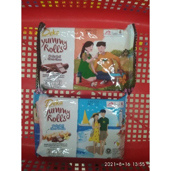 DEKA yummy rolls 30g coklat vanila.
