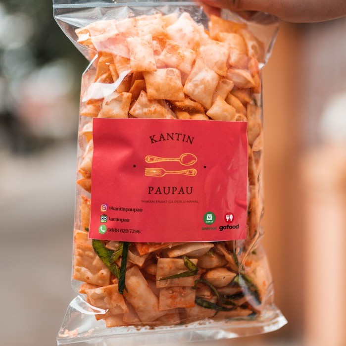 

Keripik Pangsit Balado 200 gram