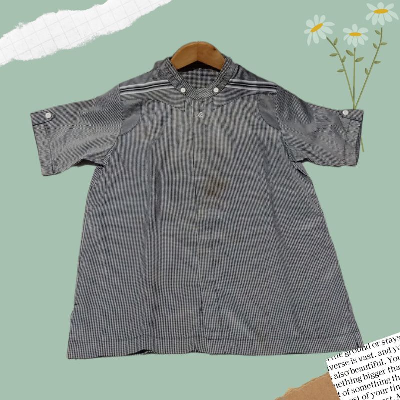 baju koko anak laki lengan pendek second by Rabbani ori