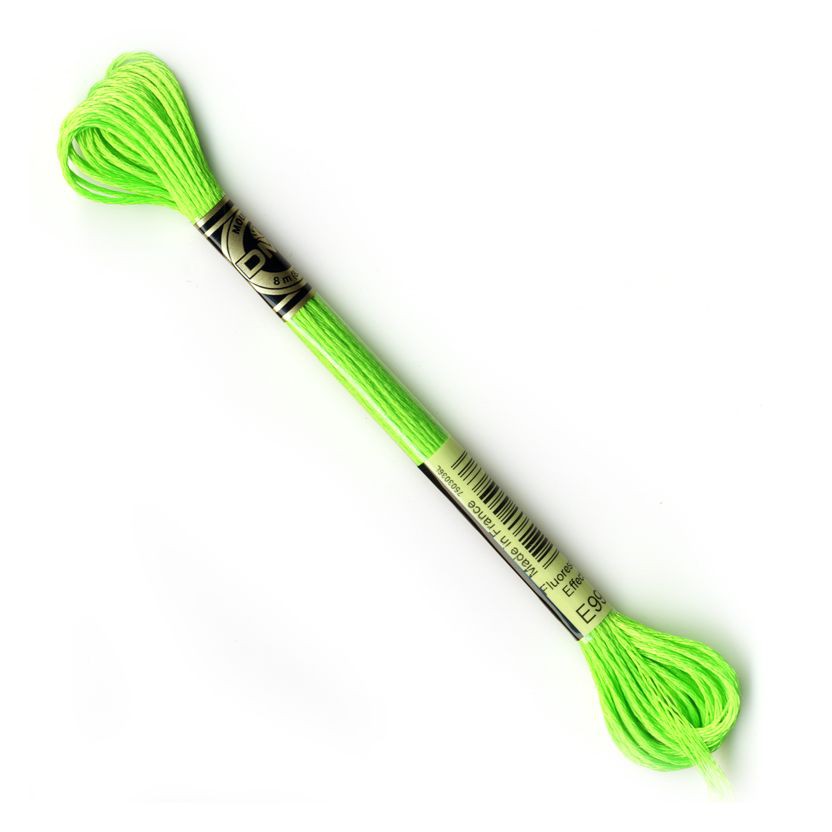 Benang Sulam DMC Light Effects Art 317 - E990 Neon Green Flourescents Metallic