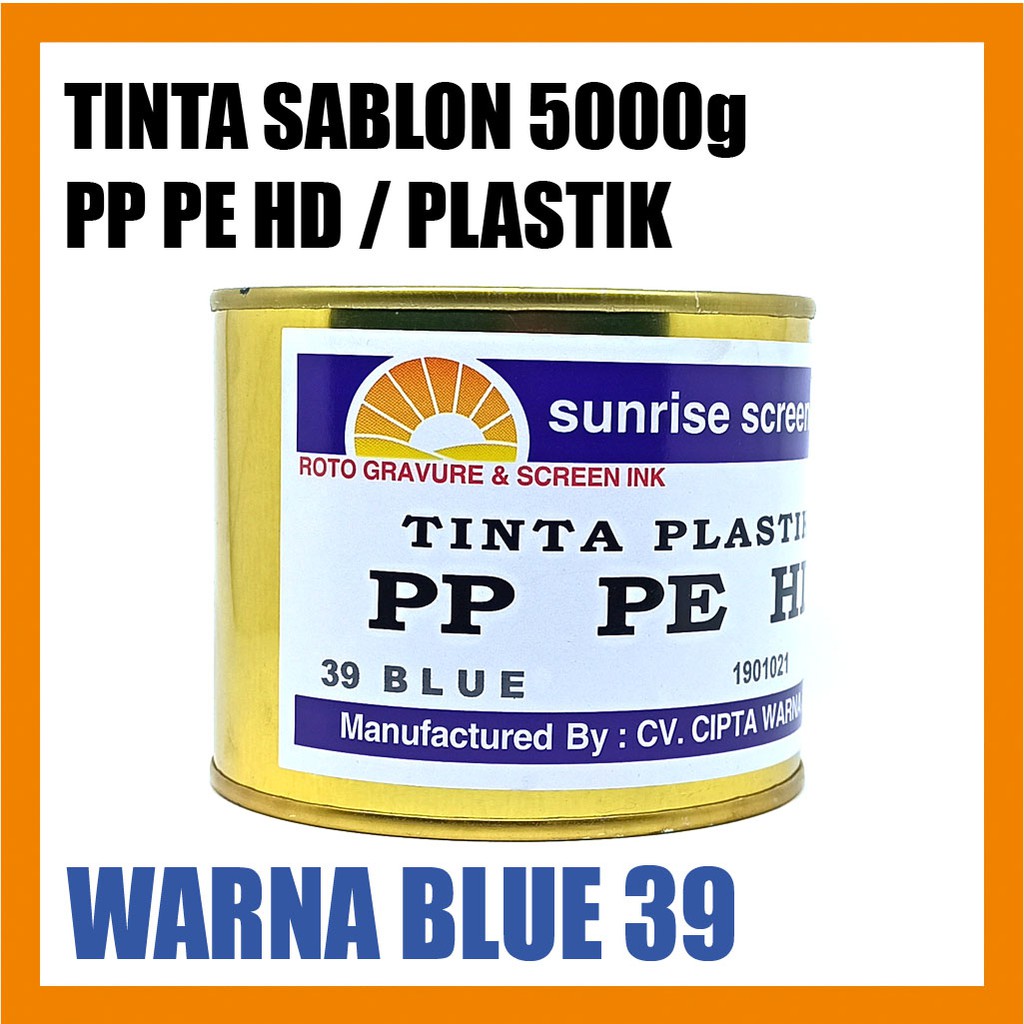

Tinta Sablon Plastik PPHD 39 BLUE 500g