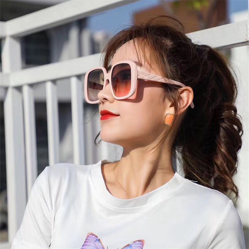 Fashion big frame Korean style square all-match sunglasses