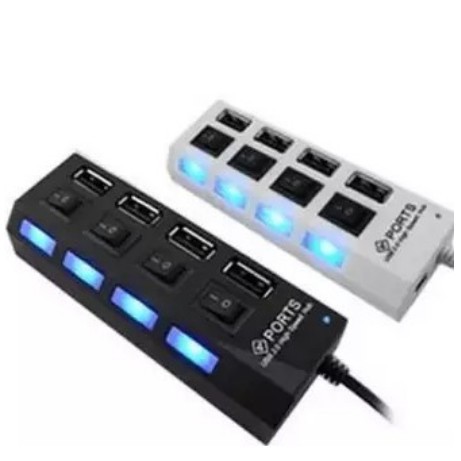 USB Hub 4 Port dengan Tombol ON/OFF dan LED Indicator