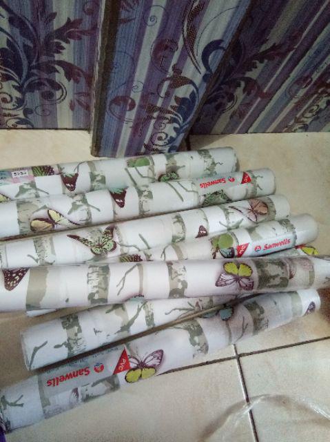 Wallpaper Sticker Dinding Murah 10m X 45cm  Keropi
