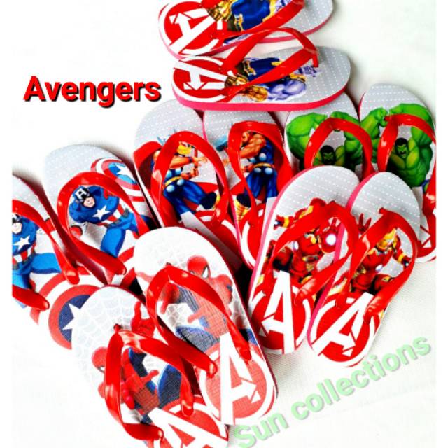 Sandal Jepit Anak Avengers