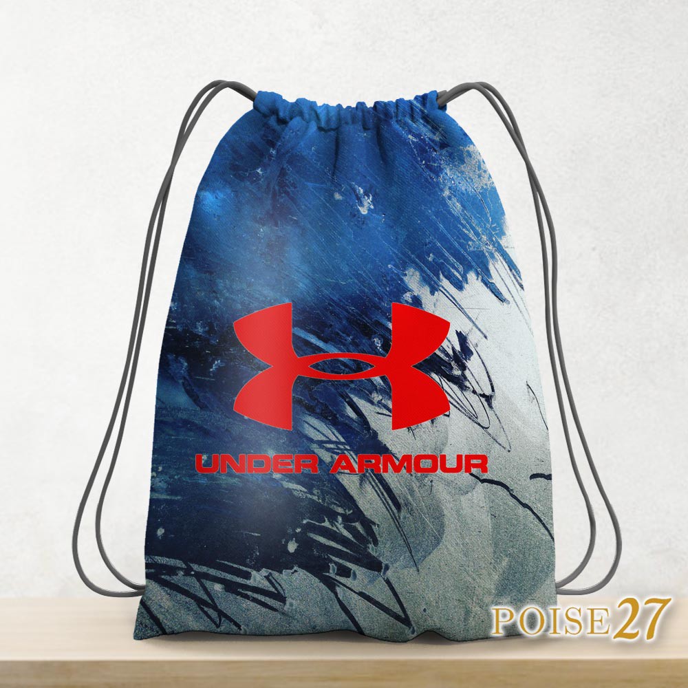 Tas Serut Olahraga Ransel Sport / Backpack String Bag Under_Armour Cowok Cewek / Drawstring Tas Jala