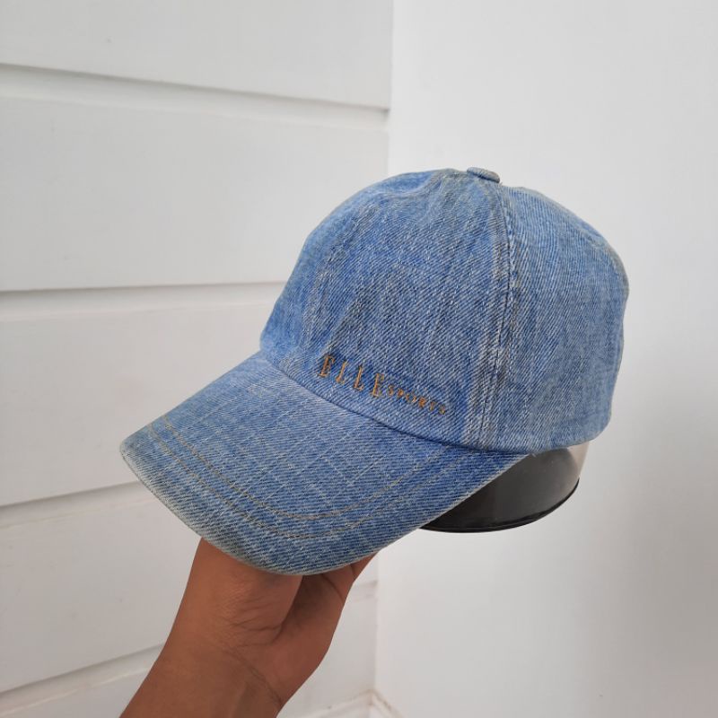 Topi Denim Elle Second Original Like New Tebal