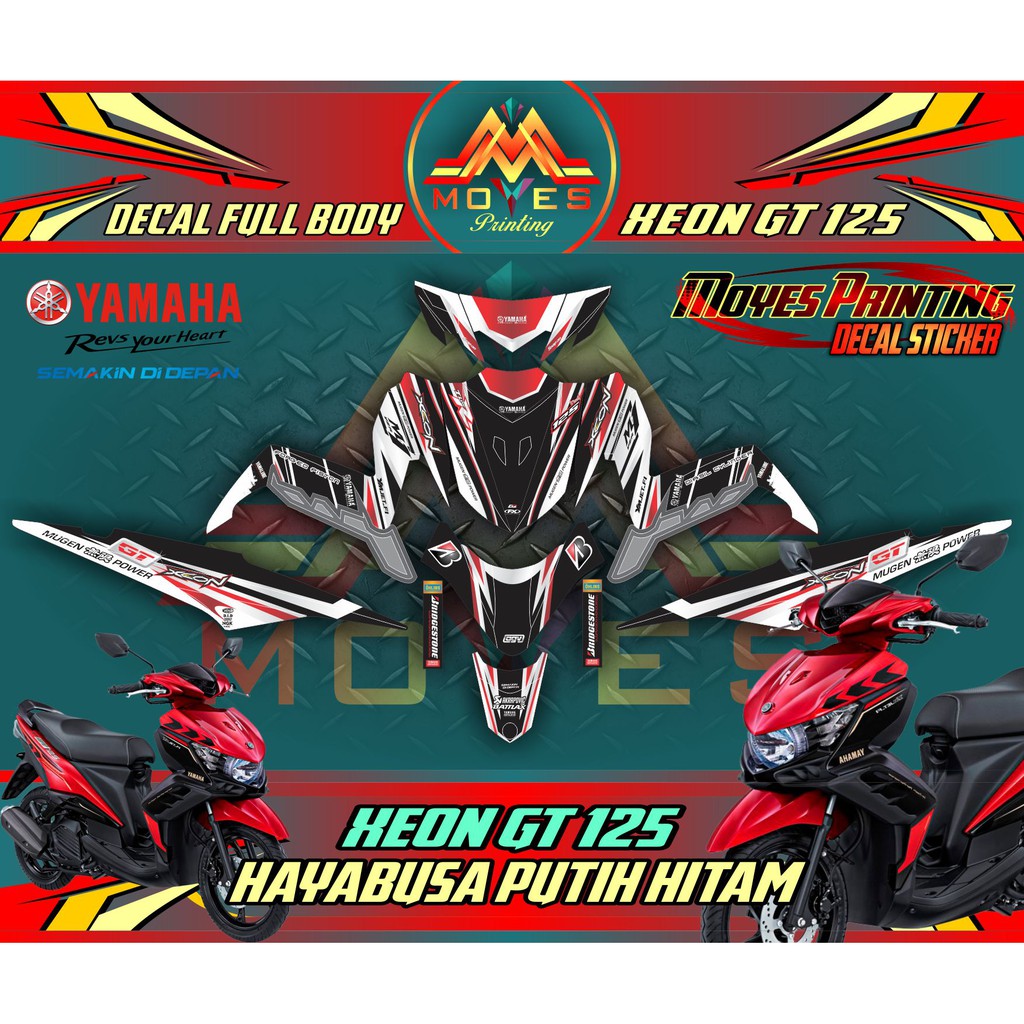 Decal Sticker Full Body Yamaha Xeon Gt 125 Sticker Motor Xeon