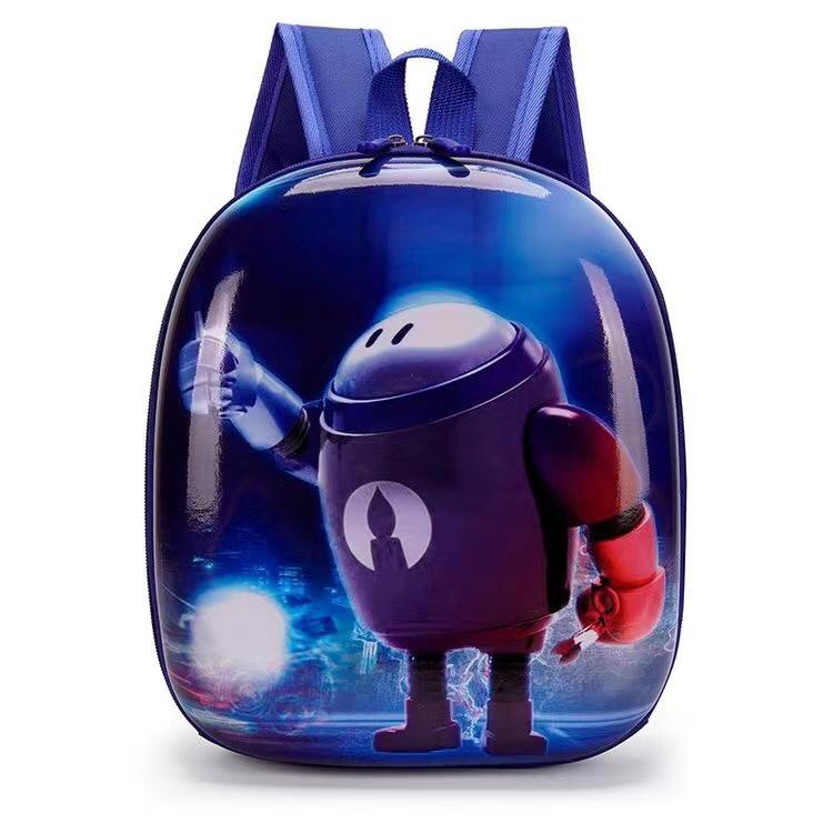 [Jualsemua18]Tas Ransel Cangkang Anak Model Karton Robot Bahan Pvc Premium/ Kids Cute Bag / Tas Anak Anak Anti Air /Import