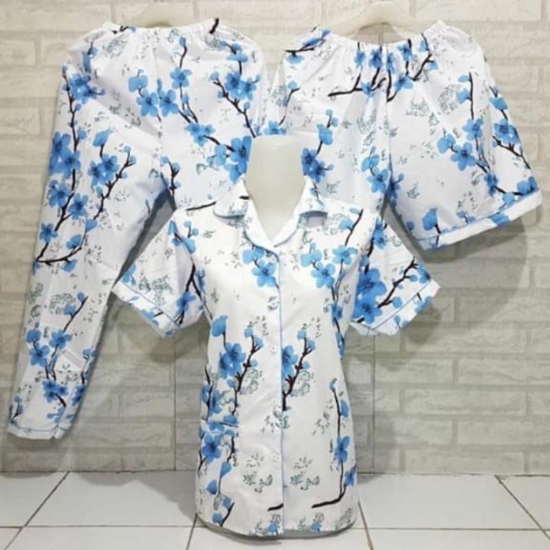 PIYAMA 3 IN 1 DEWASA MOTIF