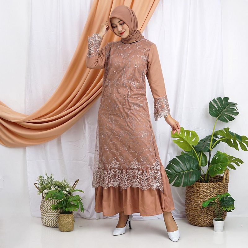 SALIMA dress muslim kondangan / baju pesta brukat / bridesmaids / lamaran busui