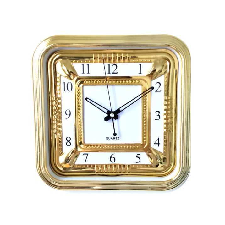 Jam Dinding Vintage Silent Movement Jam Dekorasi Warna Gold 30cm