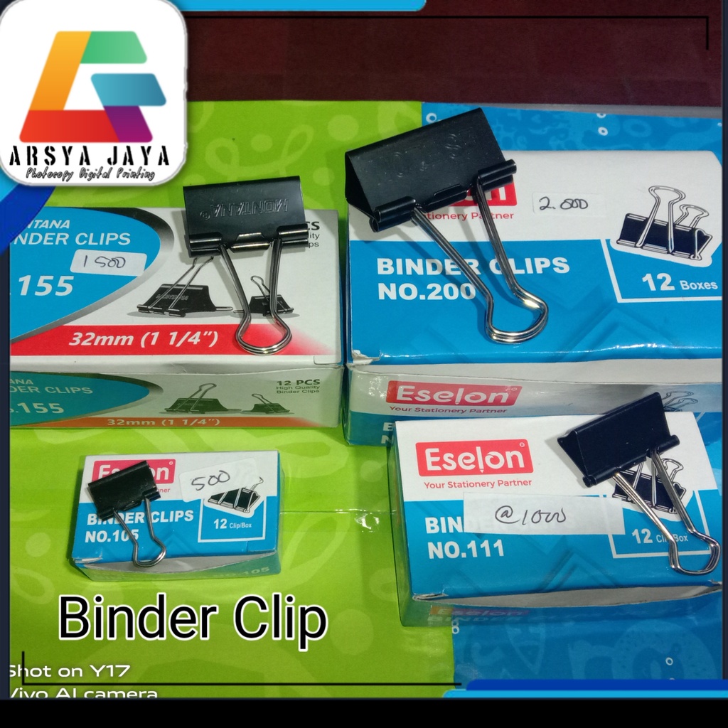

Penjepit Kertas/Binder Klip/Binder Clip Eselon