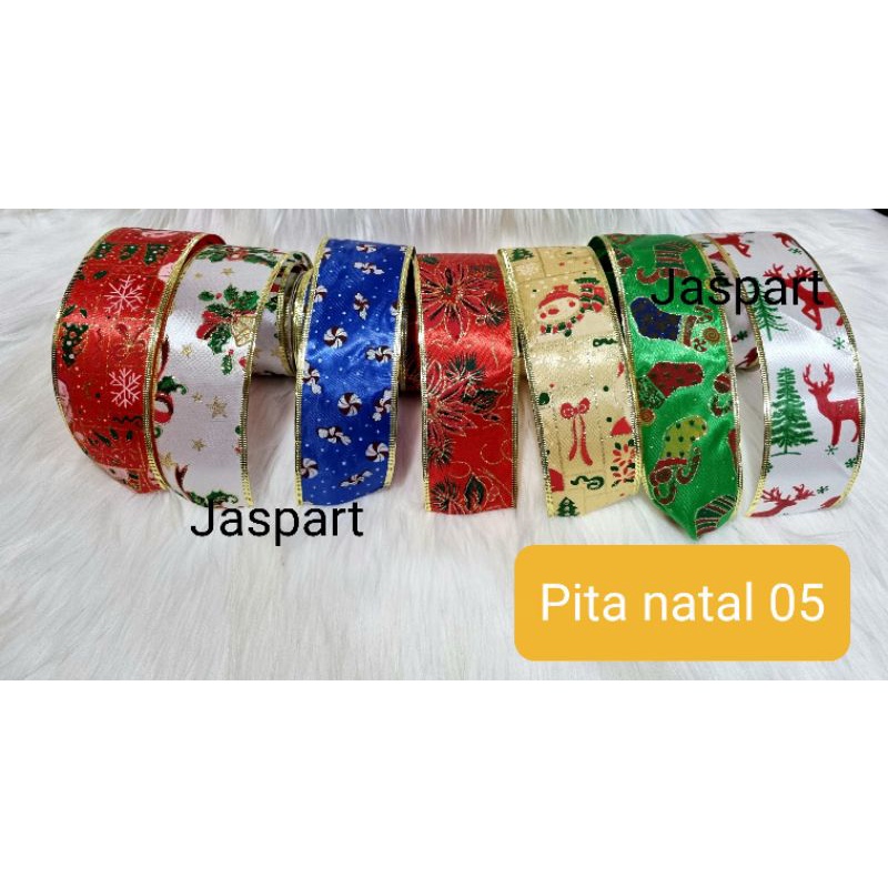 

PITA GLITTER NATAL PINGGIR KAWAT PITA PARCEL PITA CHRISTMAS PITA HIASAN CANTIK LEBAR 6.5 CM