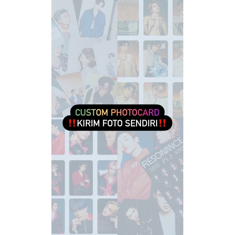 Jual CETAK PHOTOCARD CUSTOM Shopee Indonesia