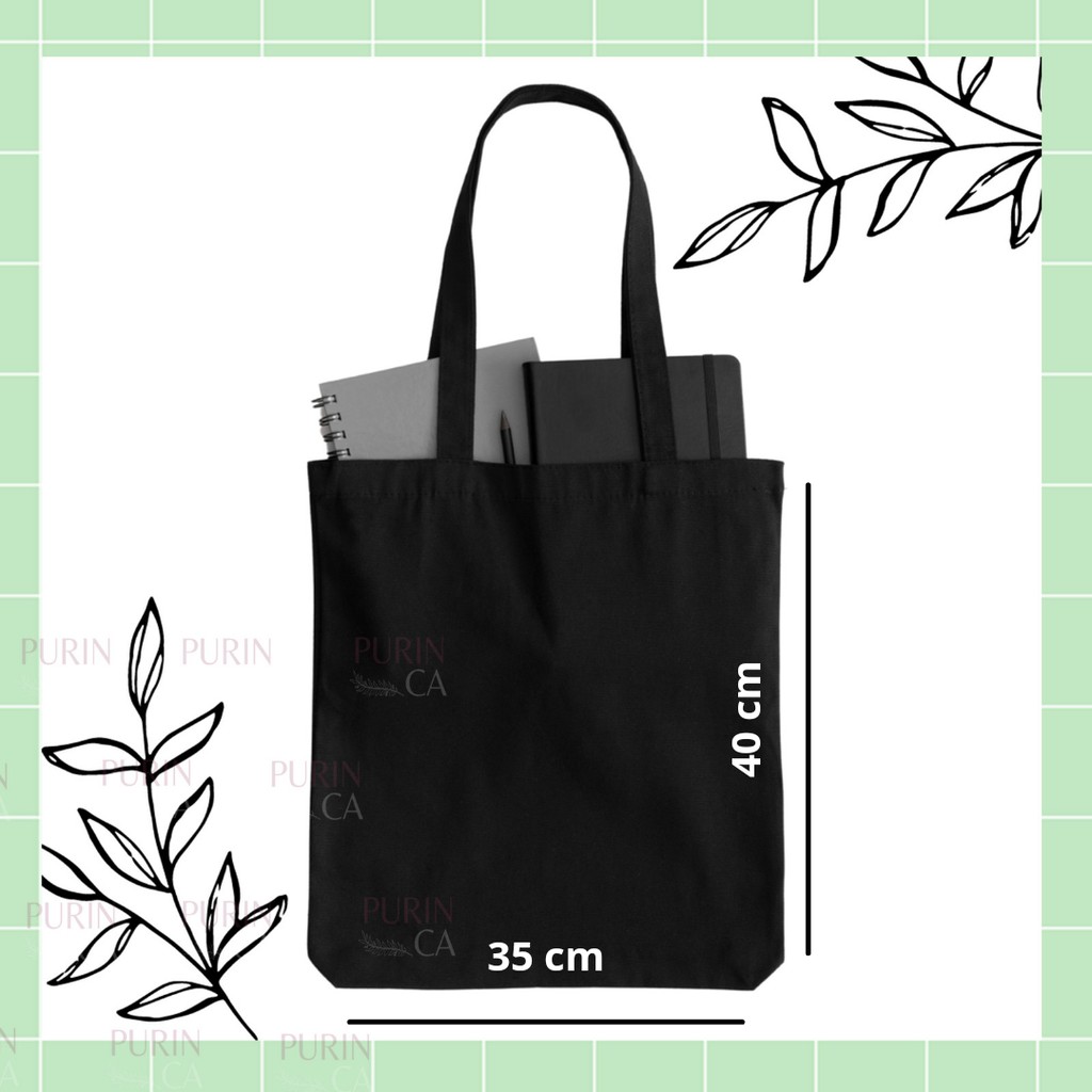 Tote bag Kanvas Warna Gambar Butter Icon