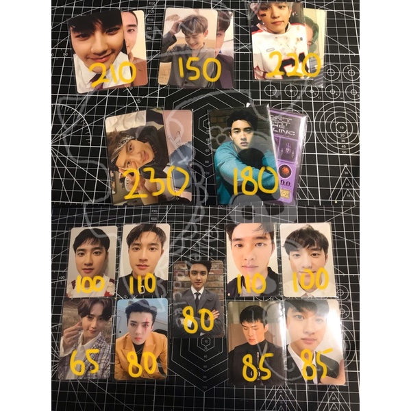 [sale lagi bu] photocard exo d.o. chen lay chanyeol baekhyun sehun kai ilalang lmr chi kor growl dft