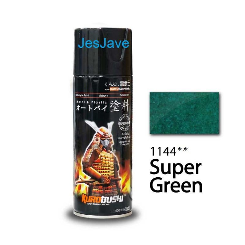 Pilok Pilox Cat Samurai Paint Kurobushi 2 Star 400 ml - Super Green / Hijau Metalik (1144**)