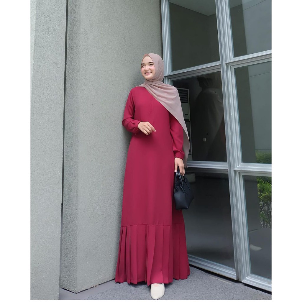 HD16[:NAGITA DRESS MAXI] [ GAMIS  POLOS  ORI TERLARIS 2023][ FASHION MUSLIM WANITA  TERBARU][ GAMIS MODERN, ELEGANT][GAMIS IBU MENYUSU][GAMIS HITAM ,MAROON ,GREY TARO ,DUSTY,MACHA,MINT][ KEKINIAN,TER HITS CASUAL][ BAHAN  SHAKILA PREMIUM HQ] SIZE S,M,L,XL