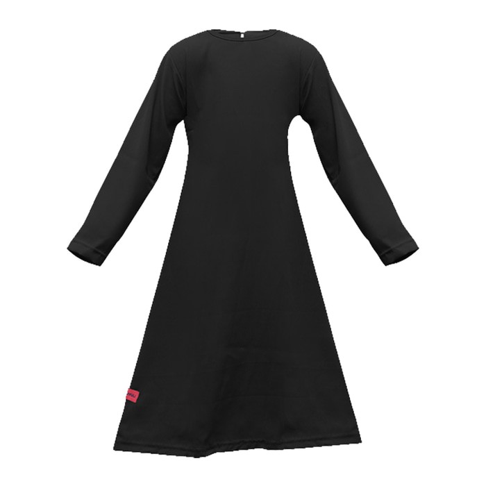 BAJUYULI - Baju Muslim Anak Murah Polos Wolfis Hitam FWBK