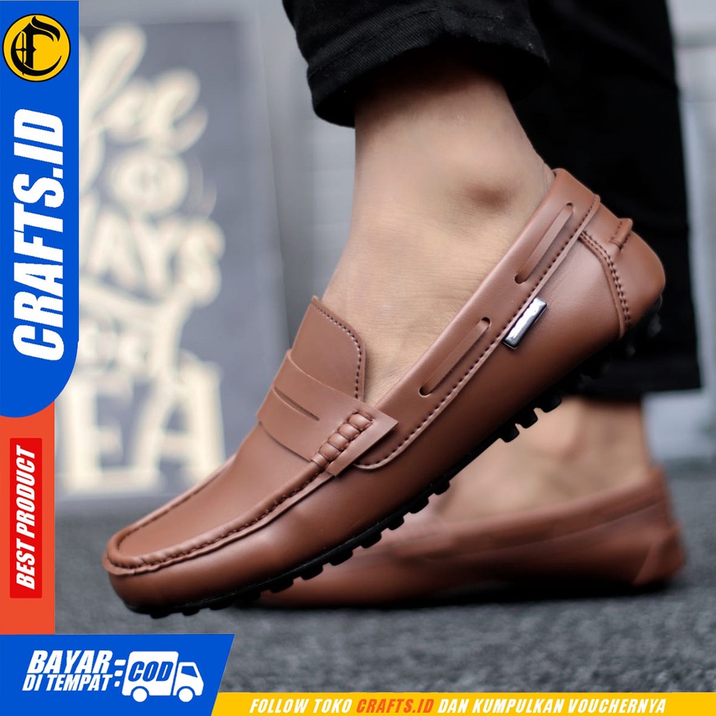 CRAFTS houston - Sepatu Pantopel Formal Kerja Slop Pria