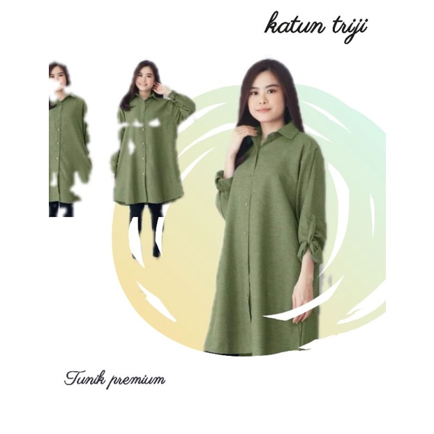 atasan tunik bahan catton