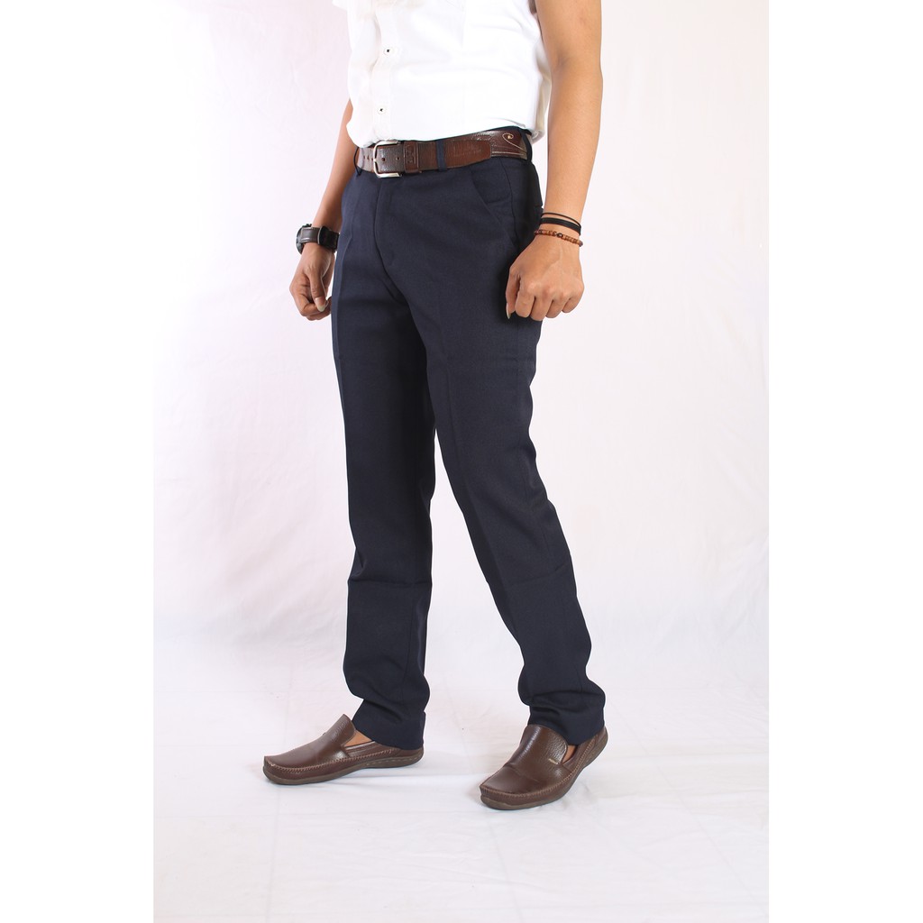 celana kantor / celana formal / celana kantor navy dongker