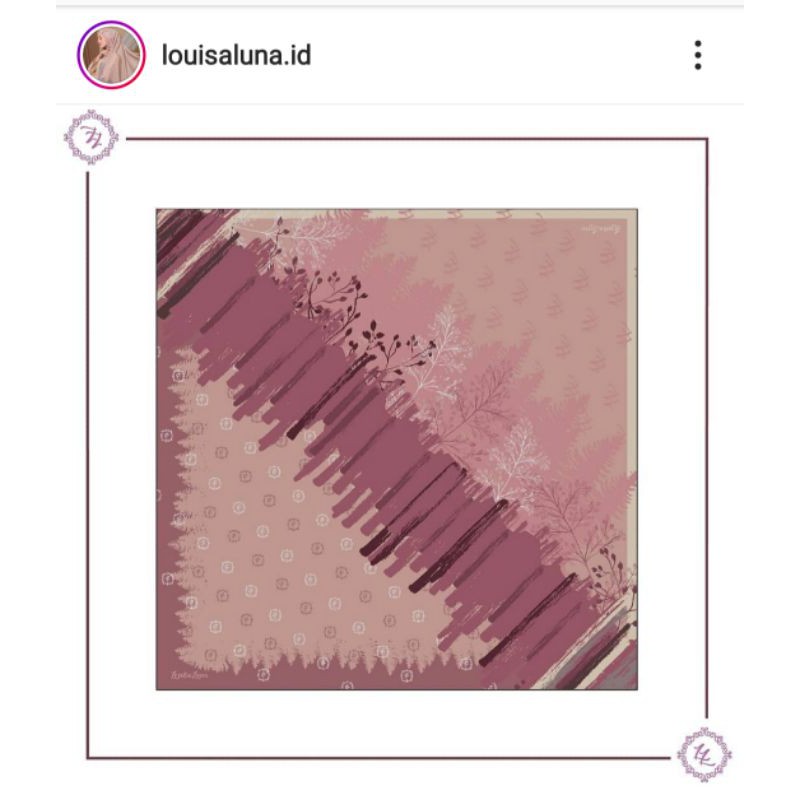 PRELOVED LOUISALUNA printed scarf