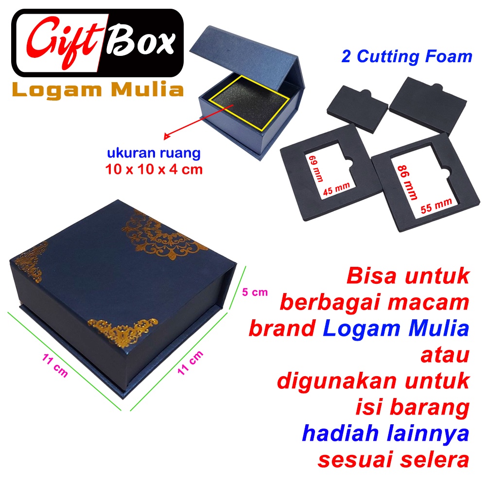 Gift Box LM Hadiah Kado Hampers untuk Berbagai Brand Logam Mulia - Kotak Emas