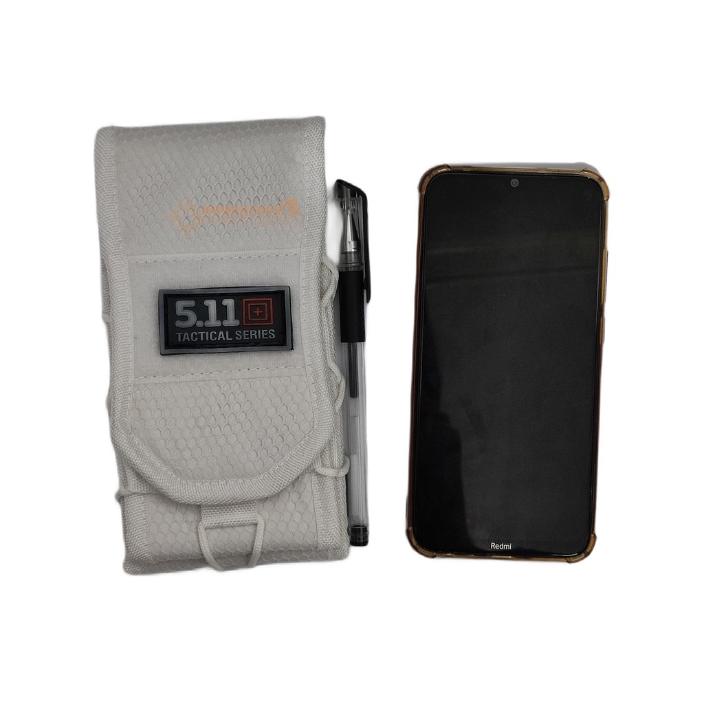 Tempat HP Pinggang Tactical  Wadah HP Pinggang Tactical Sarung Hp Lipit Hitam Sarung HP Double Slot