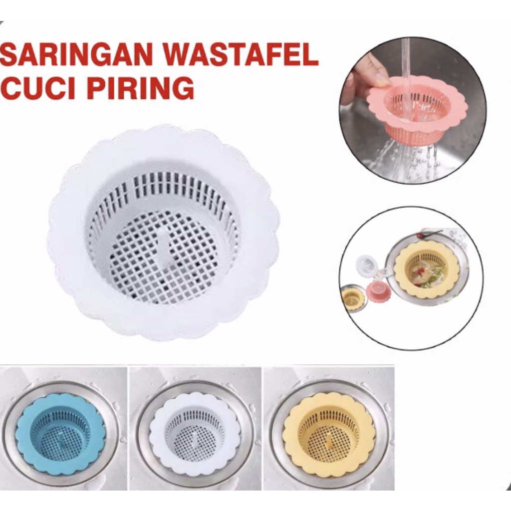 Saringan afur wastafel bak cuci piring PVC sink dapur