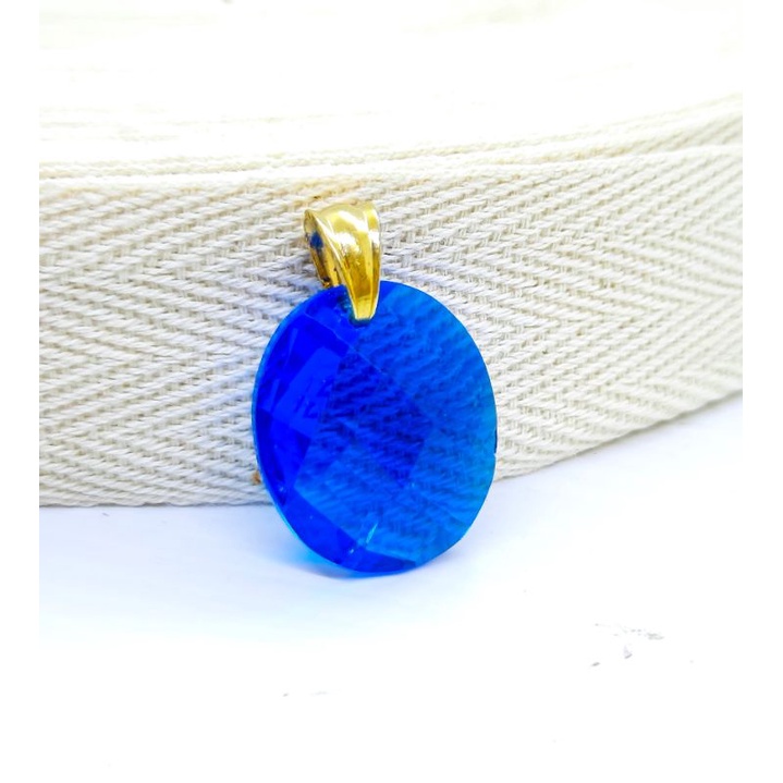 liontin titanium otisinal batu biru