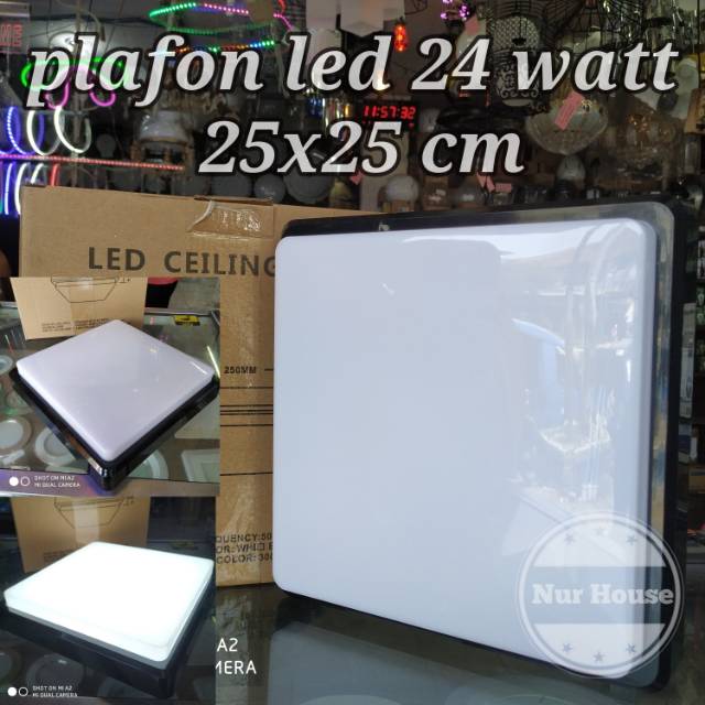 lampu plafon led lampu hias plafon kotak 25 x 25