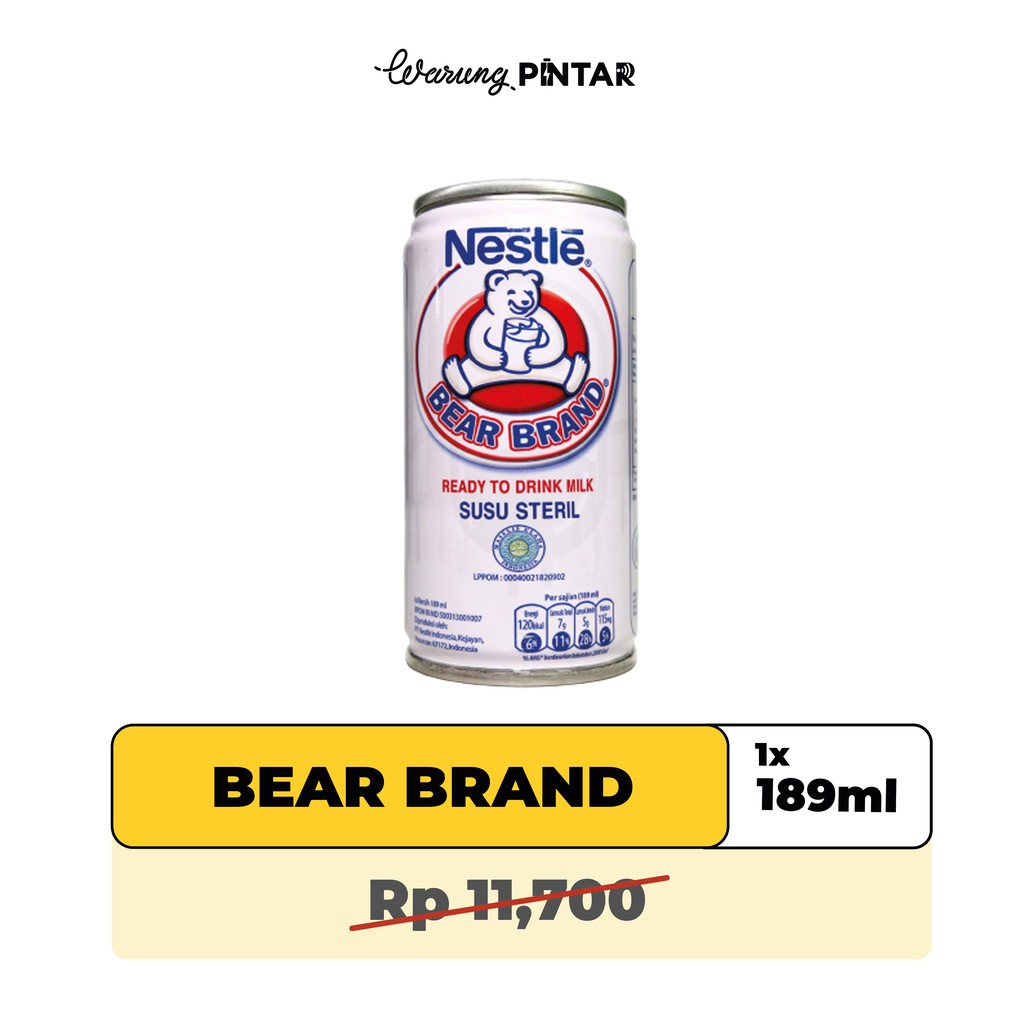 

Susu Kaleng BEAR BRAND 189ml (1 Kaleng)