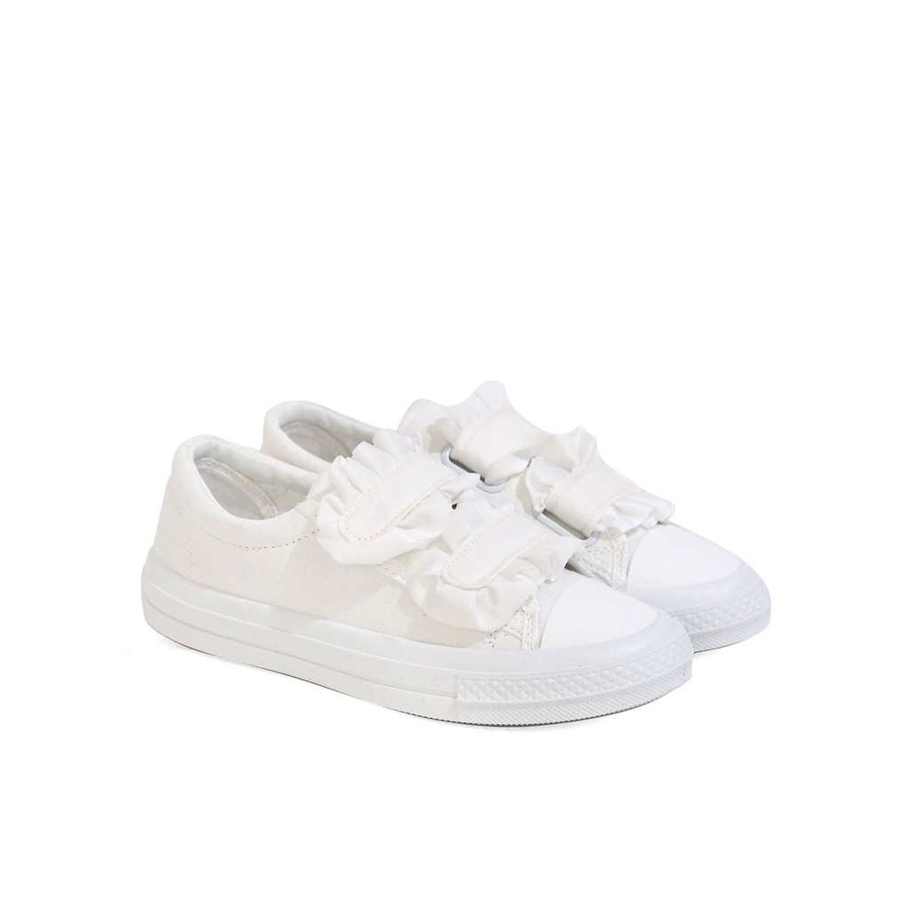 Polla Polly - Sneakers JISOO White - Sepatu Sport Wanita Model Korea