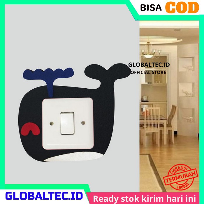 Sticker Stop Kontak Lampu Frame Saklar Hiasan Stop Kontak Estetik Minimalis Model PAUS Dekorasi Hias