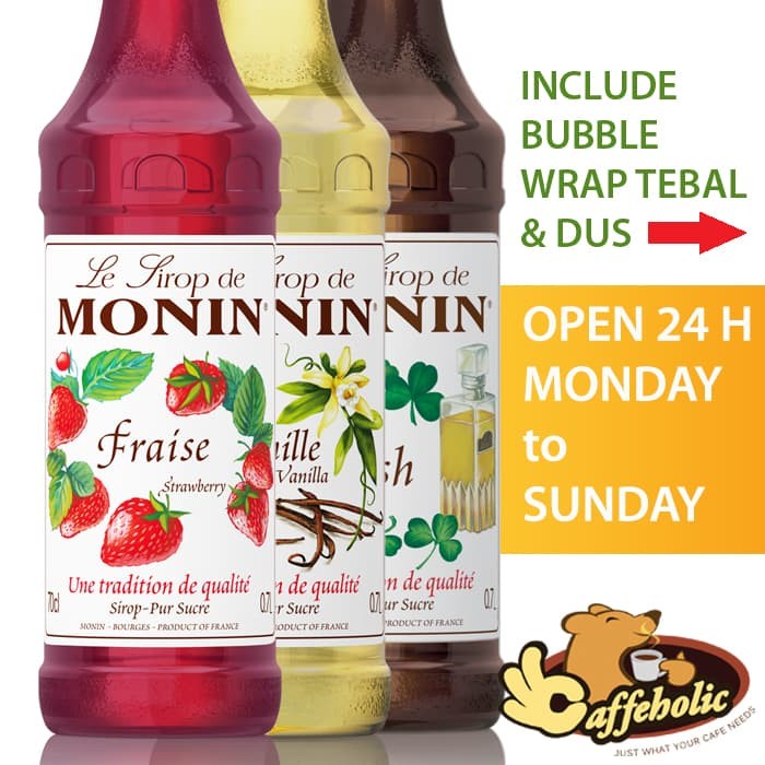 

SIRUP- MONIN SYRUP 70 CL (700ML) TERLENGKAP VARIAN RASA; ETALASE MONIN 700 ML -SIRUP.